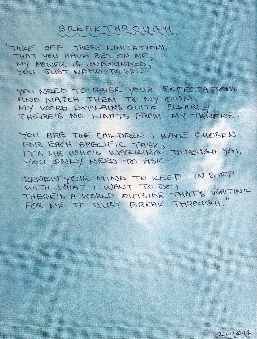 poem, spiritual, religious, christian, breakthrough